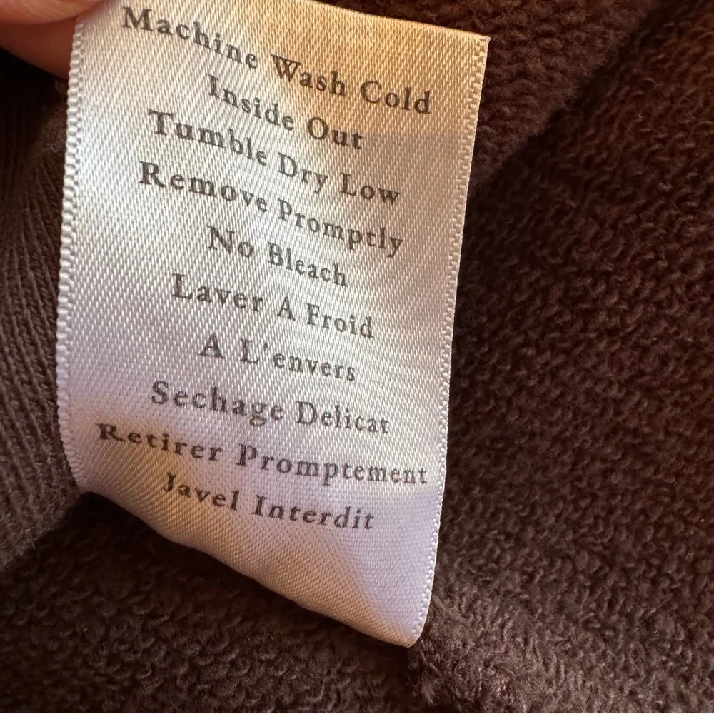 Frank & Eileen Belfast Sweatshirt Peacoat Triple Fleece Irish Chocolate S
